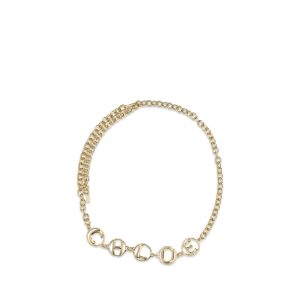 Chloé Gold Calf Leather Bos Taurus Regular Belt
