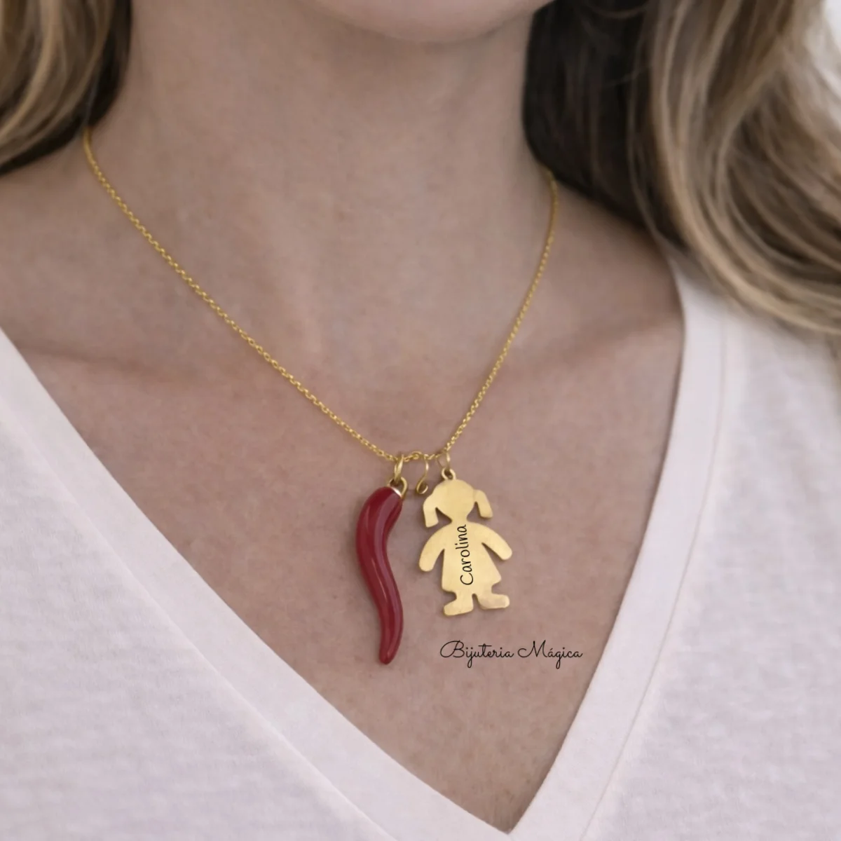 Colar Personalizado Proteção & Amor (Menina)