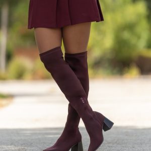 Botas lycradas “over-the-knee”